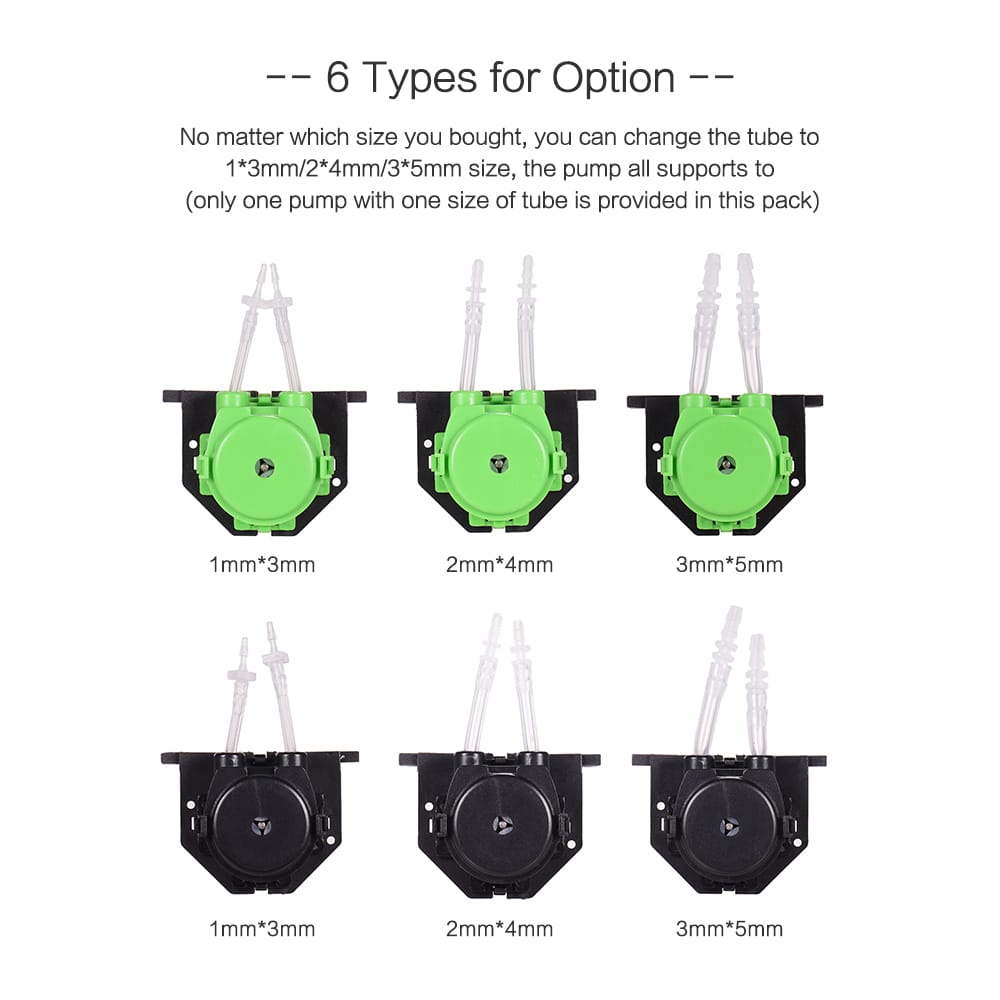 GROTHEN DC 24V Dosing Pump Peristaltic Pump Mini Water - 1mmX3mm