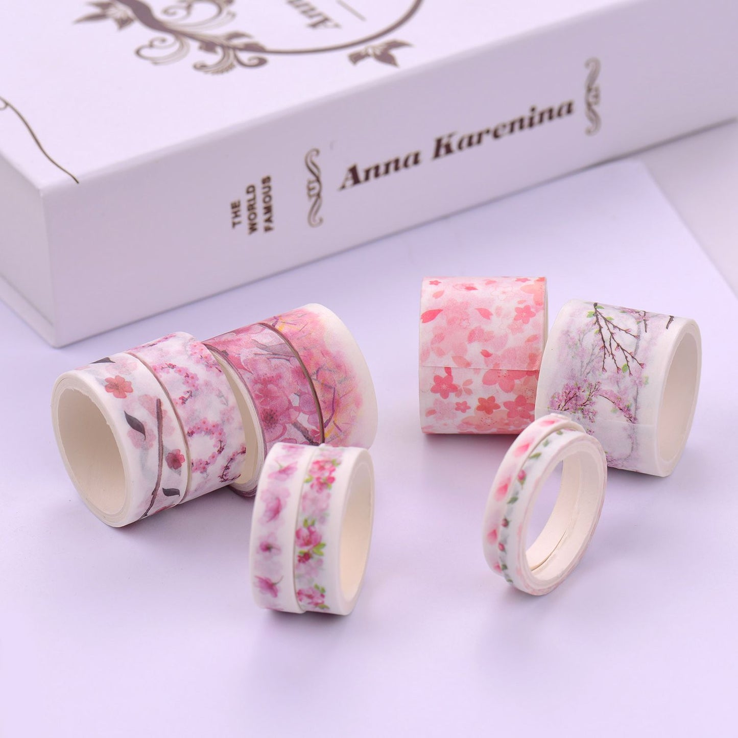 Washi Japanese Paper Tapes Scrapbooking Tape Rolls Colorful - 2m