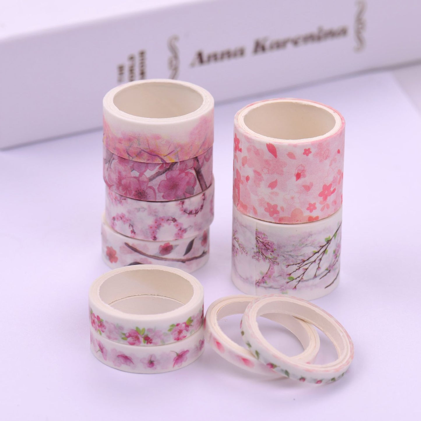 Washi Japanese Paper Tapes Scrapbooking Tape Rolls Colorful - 2m
