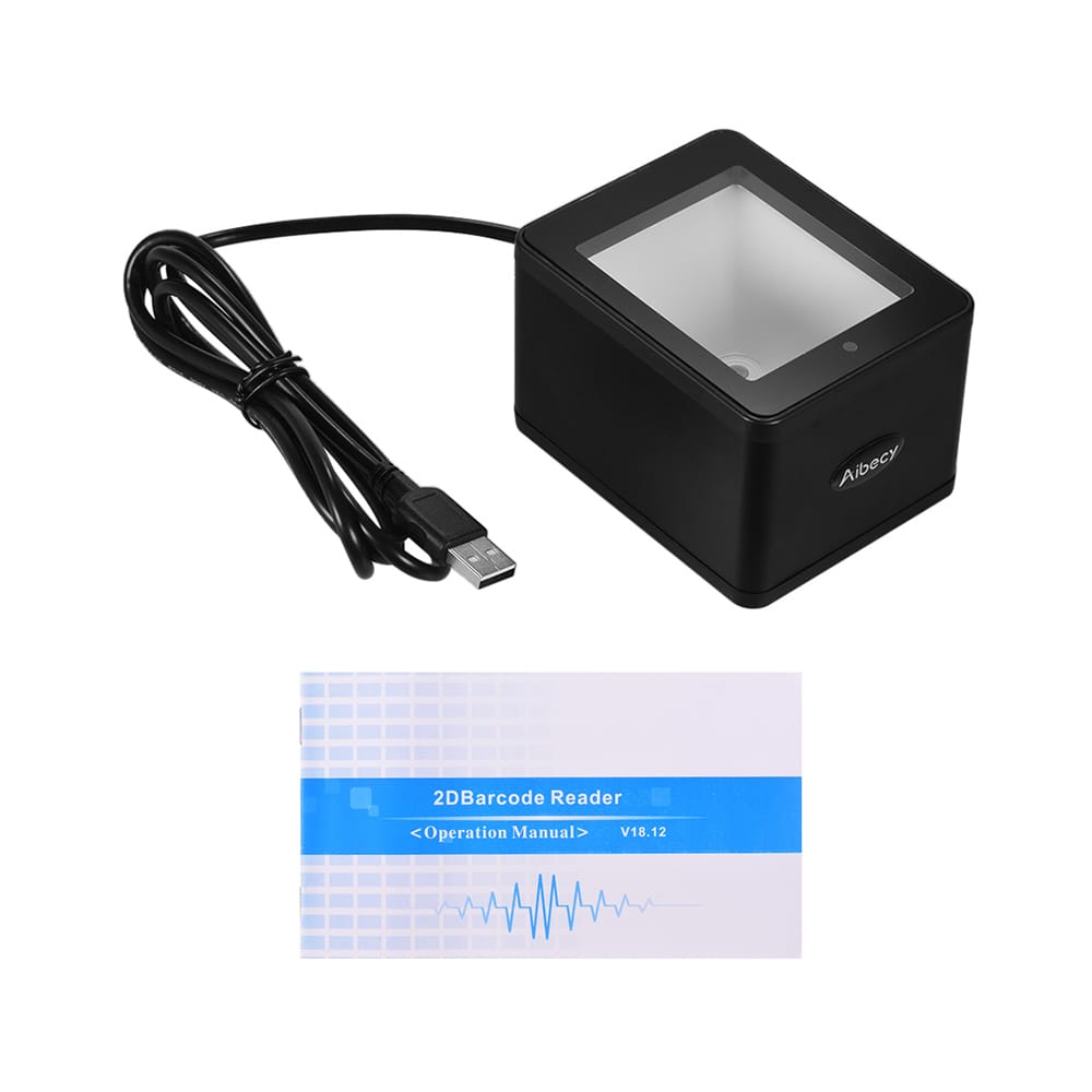 Aibecy YHD-9800 Desktop 1D/2D/QR Barcode Scanner USB Wired