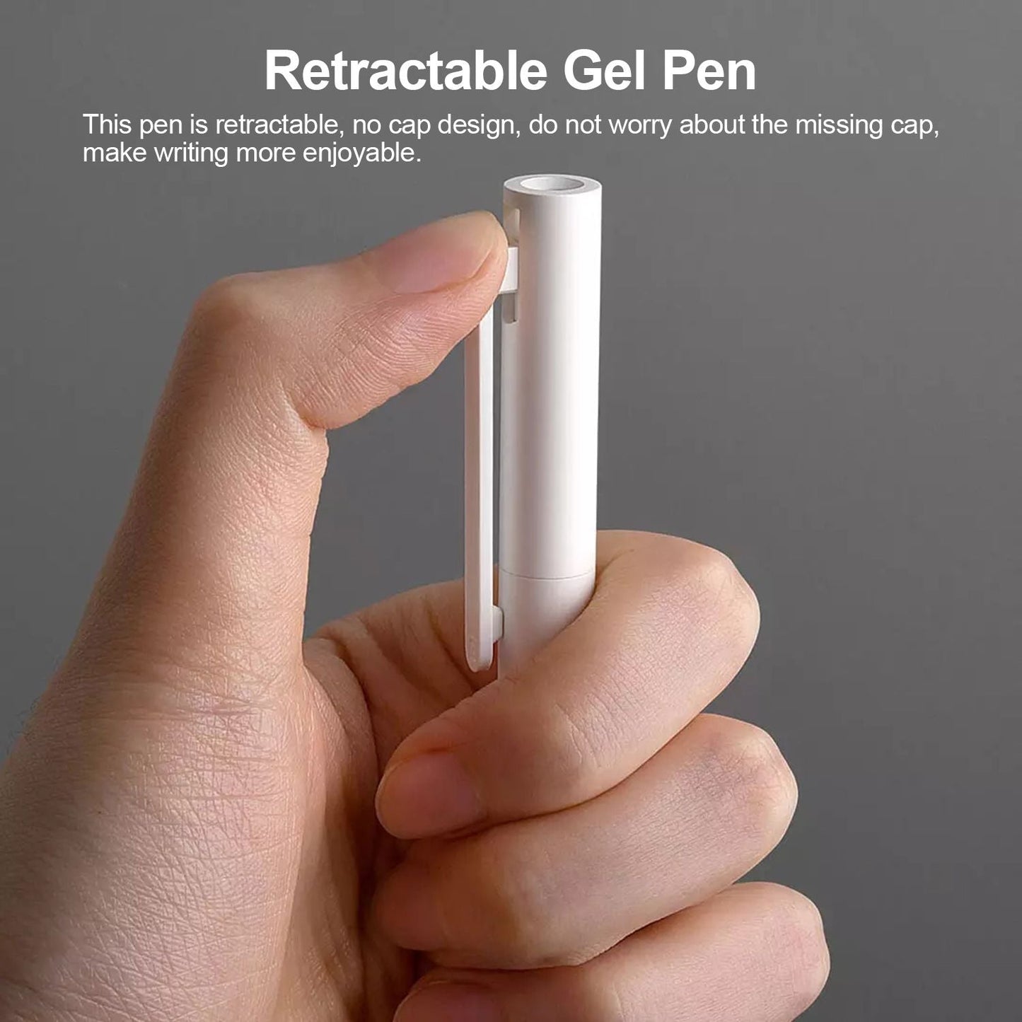 Xiaomi Retractable Gel Pens 0.5mm Black Ink Neutral Pen Gel - 10pcs