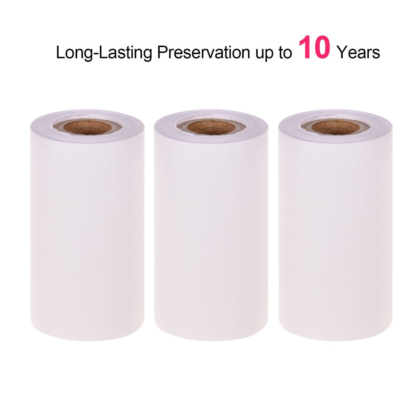 Poooli White Blank Sticky Thermal Paper Long-Lasting