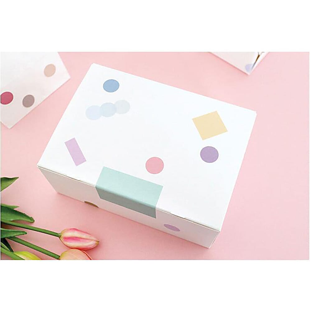 4 Sheets Color Labels Gradient Sticker Cute Stationery