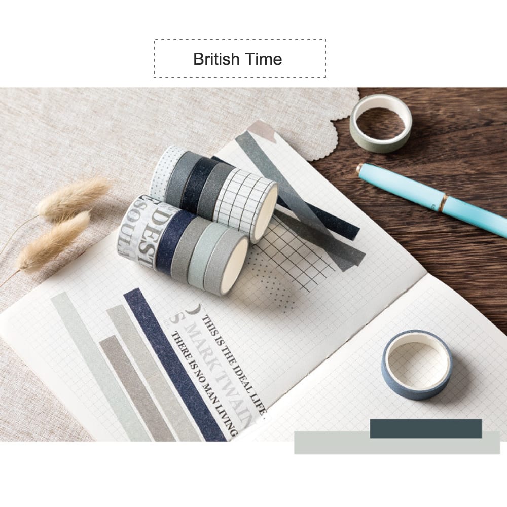 Sweet Dream Series Washi Japanese Paper Tape Scrapbooking - British Time