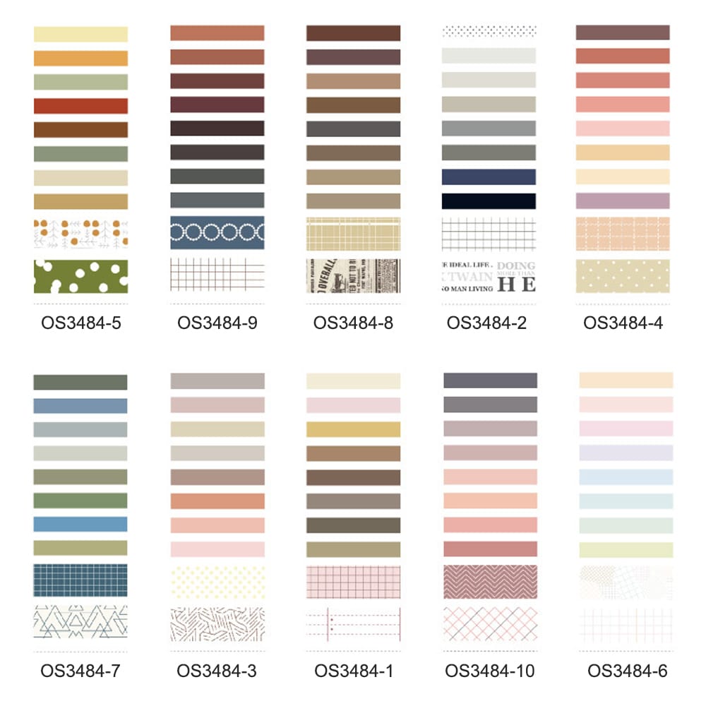 Sweet Dream Series Washi Japanese Paper Tape Scrapbooking - Antibes Breakfast