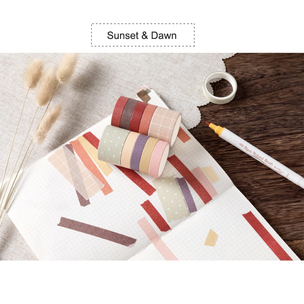 Sweet Dream Series Washi Japanese Paper Tape Scrapbooking - Sunset & Dawn