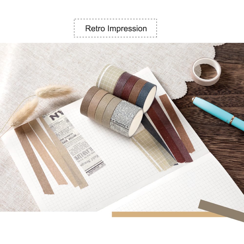 Sweet Dream Series Washi Japanese Paper Tape Scrapbooking - Retro Impression