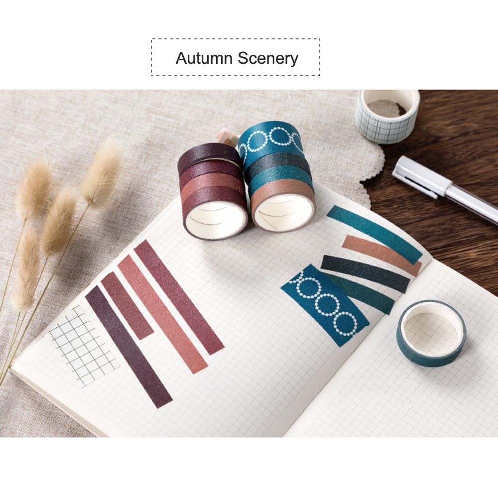Sweet Dream Series Washi Japanese Paper Tape Scrapbooking - Autumn Scenery