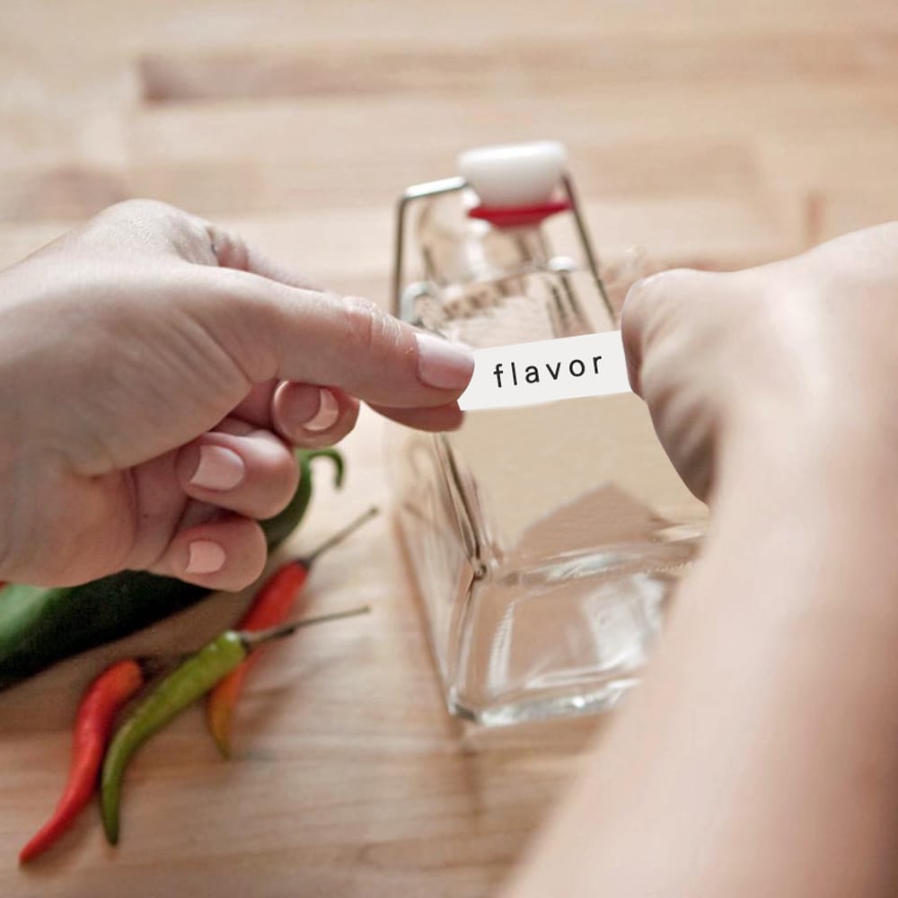 9mm Label Tape Compatible Tape Cartridge Ribbon Replacement - 9mm Black on White