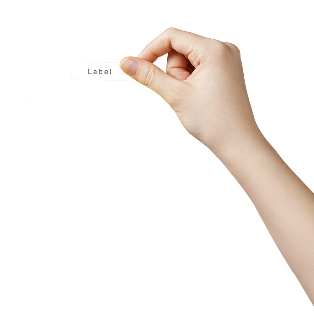 9mm Label Tape Compatible Tape Cartridge Ribbon Replacement - 9mm Black on White