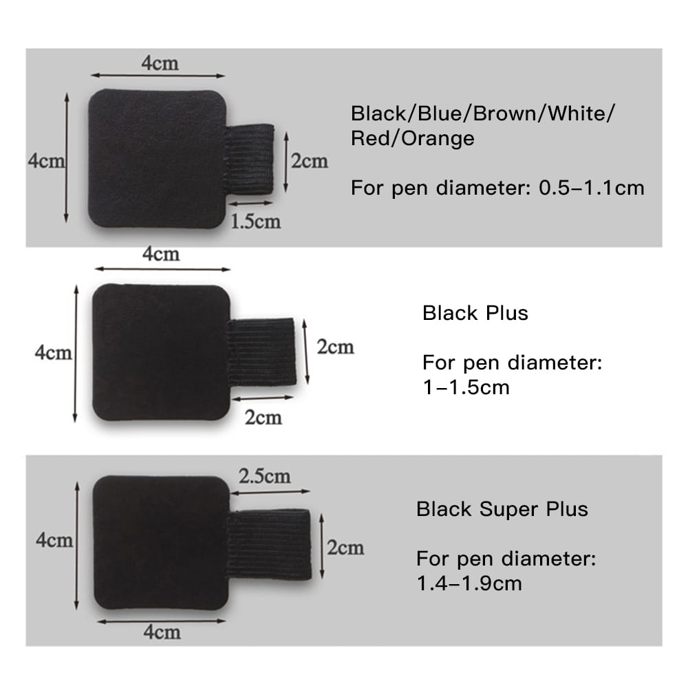 Self-adhesive Leather Pen Holder Pencil Elastic Loop Pen