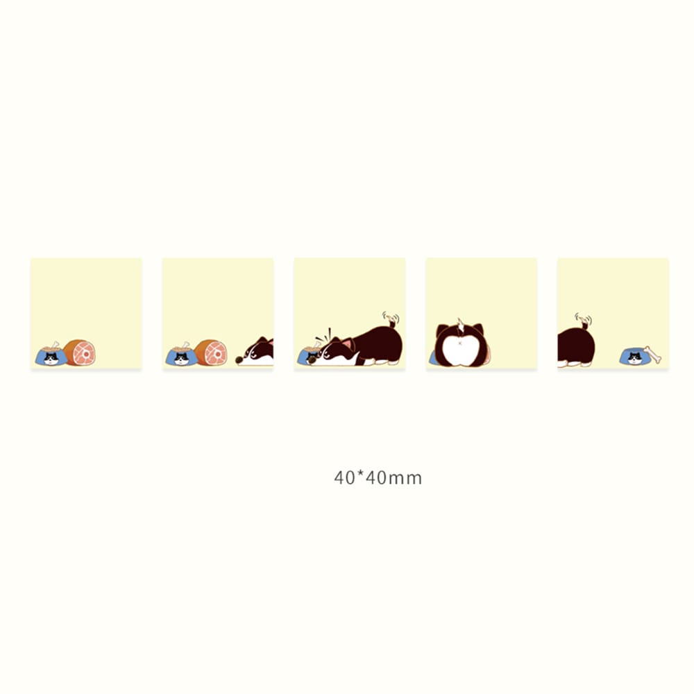 50 Sheets Mini Portable Note Book Creative Cartoon Notepad - Daily Foraging