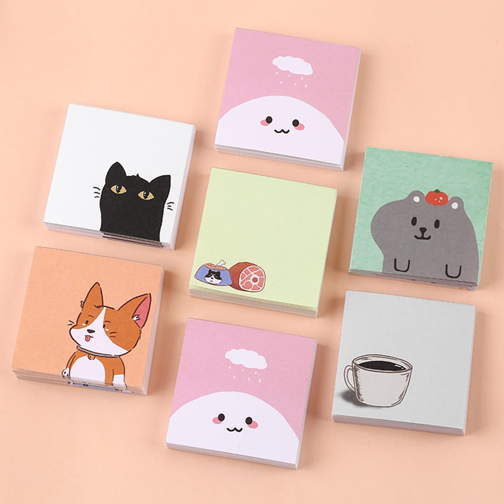 50 Sheets Mini Portable Note Book Creative Cartoon Notepad - Style Guide