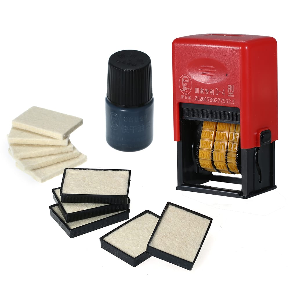 Handheld Portable Date Stamp Printer Quick-Drying Ink Date - Virtual Font