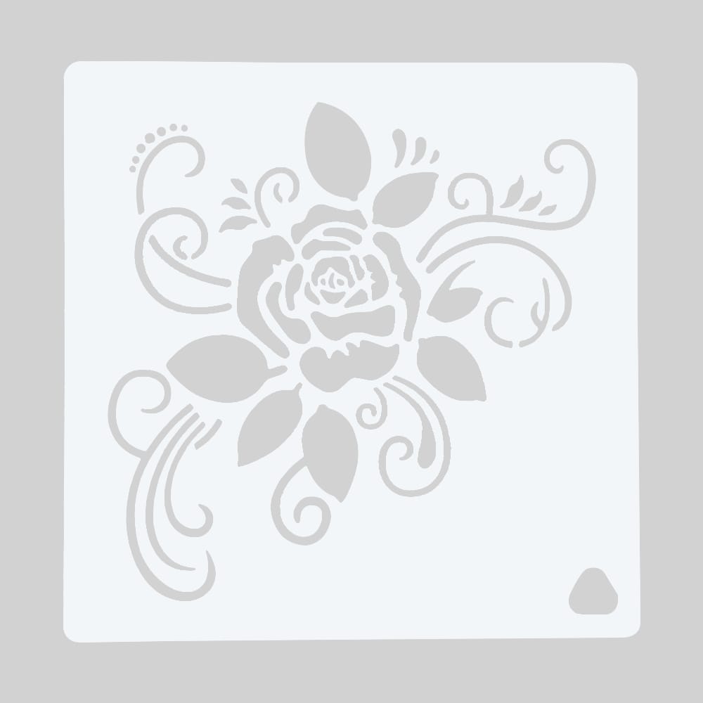 1pc Cake Decorating Stencil Flower Rose Template PET