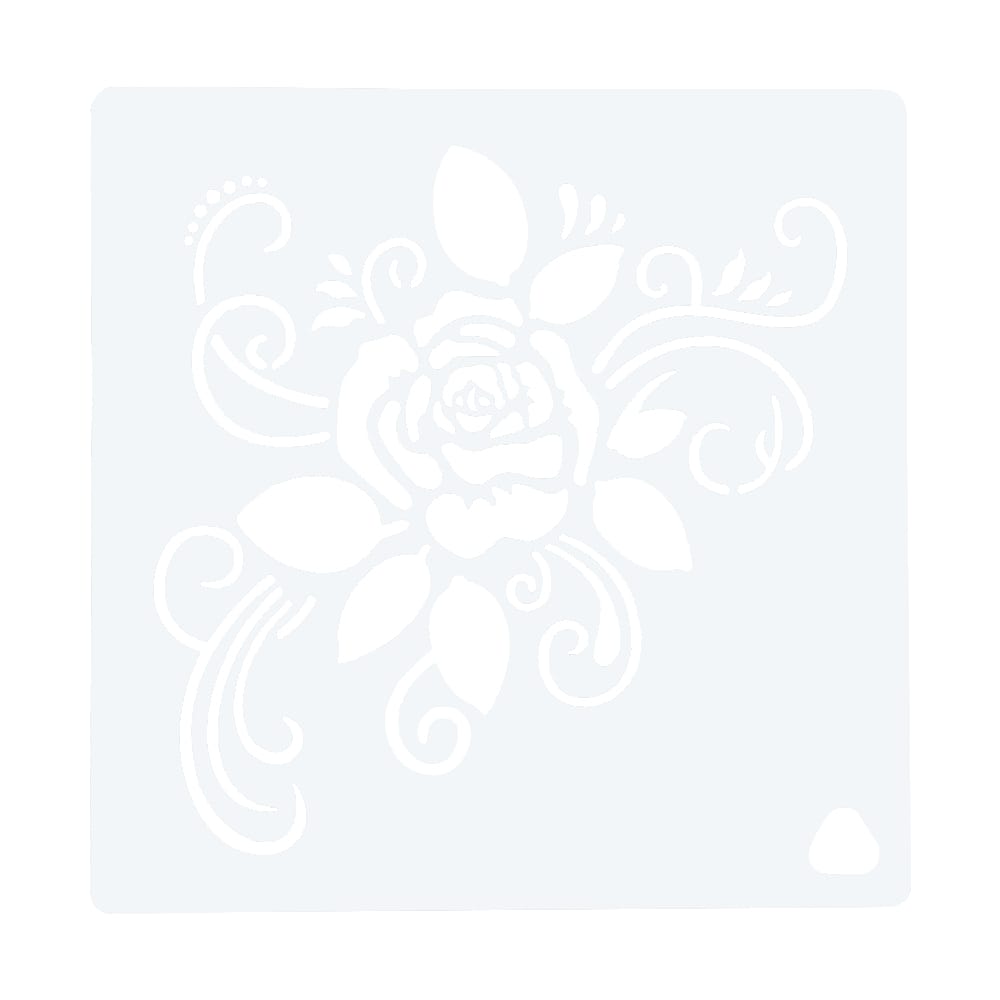 1pc Cake Decorating Stencil Flower Rose Template PET