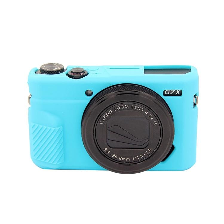 PULUZ Soft Silicone Protective Case for Canon EOS G7 X Mark II (Blue)