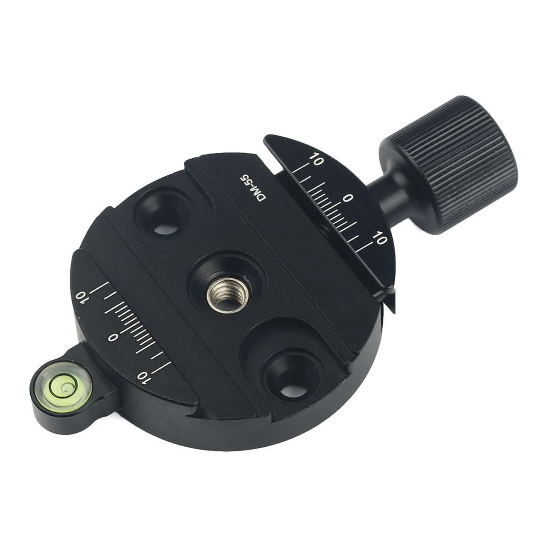 DM-55 Aluminum Alloy Round Clamp with Arca-Swiss Quick Release Plate (Black)