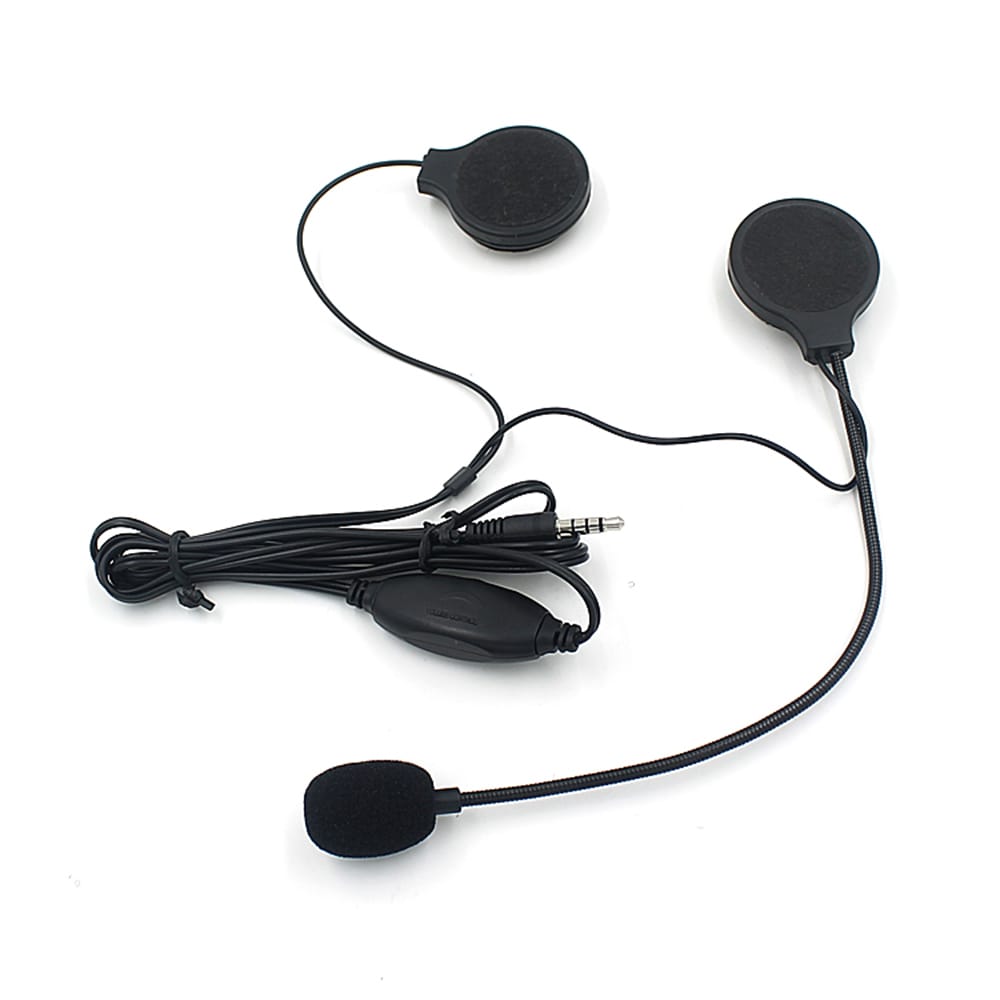 Wired BT Headphone Motorbike Intercom Helmet Headset - 1