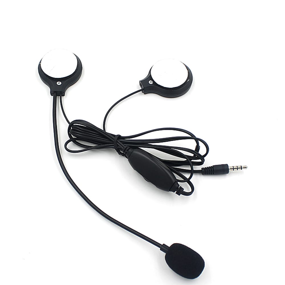 Wired BT Headphone Motorbike Intercom Helmet Headset - 1