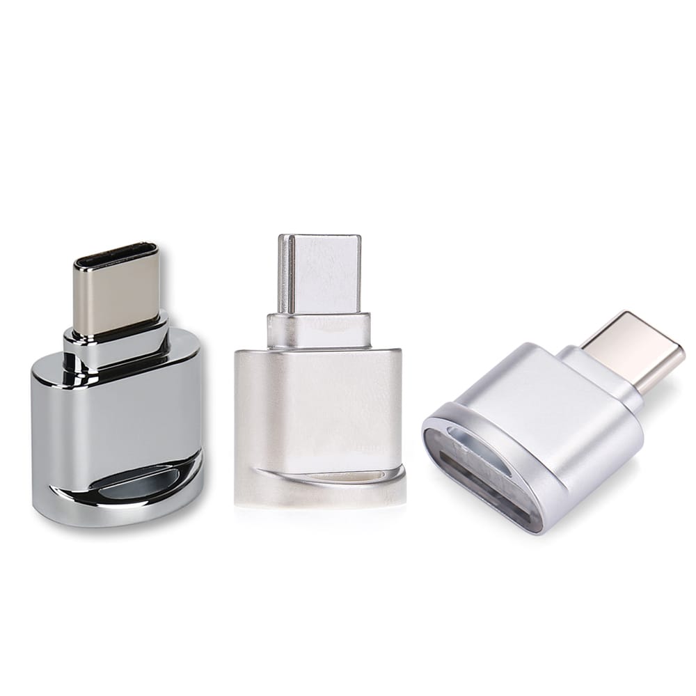 USB Type C Card Reader Aluminum Alloy TF Flash Memory Card