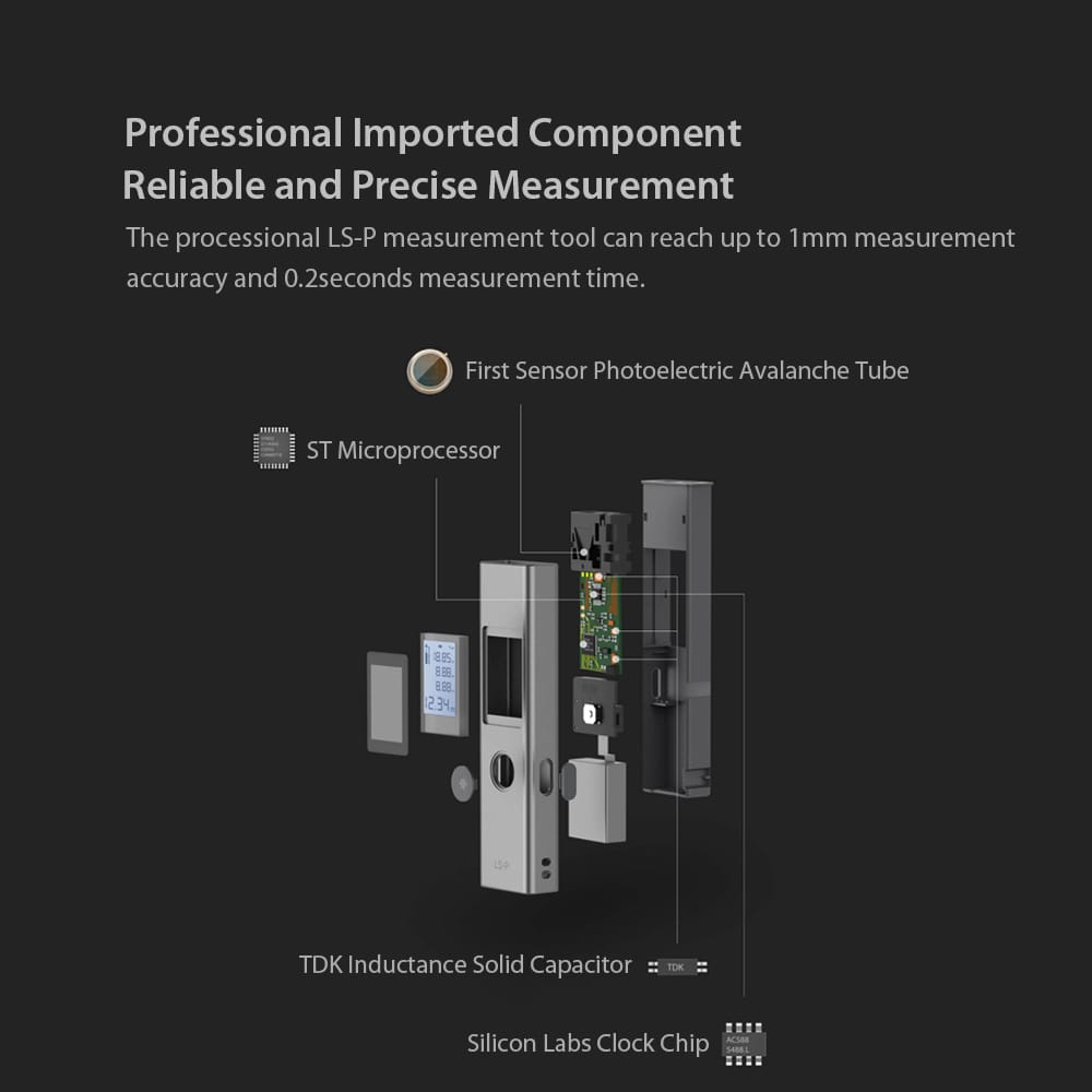 New Xiaomi DUKA Laser Rangefinder LS-1 Handheld Portable - LS-1 25M