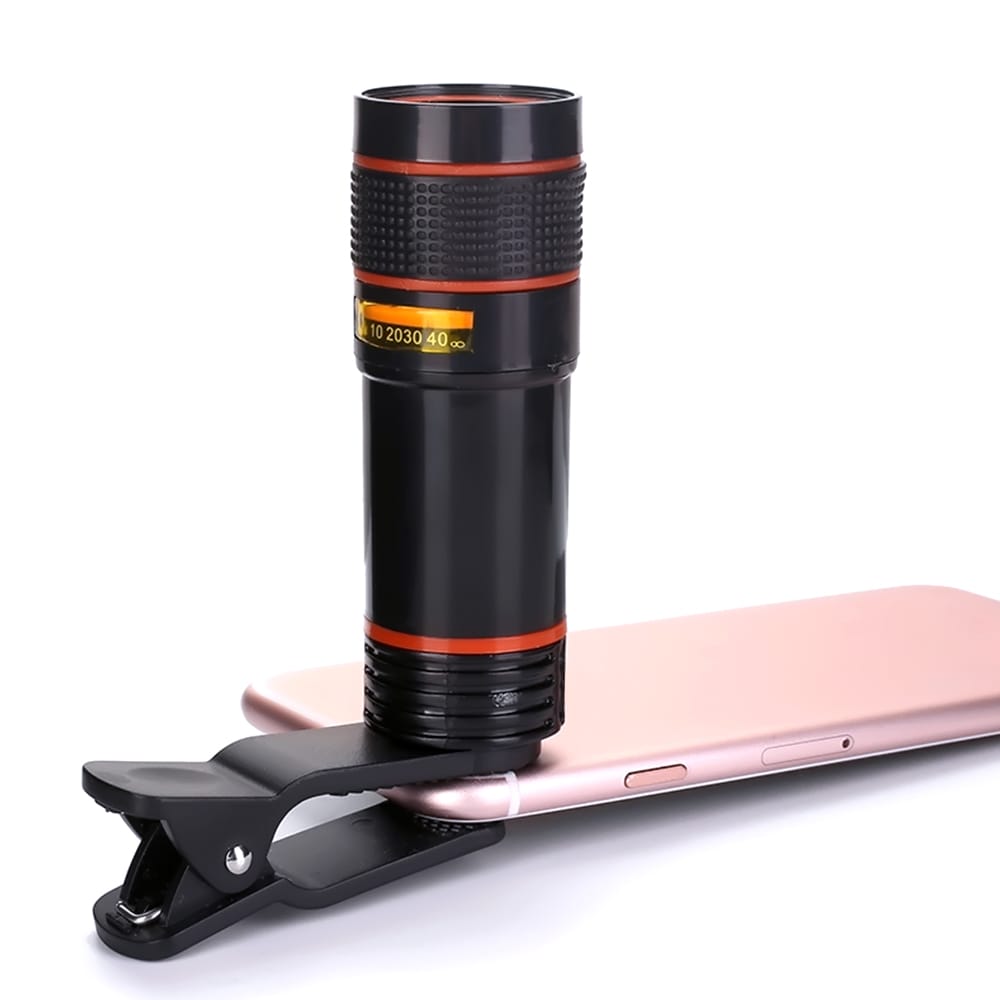 Phone Camera HD Lens Universal Clip-on 12X Zoom Cell Phone