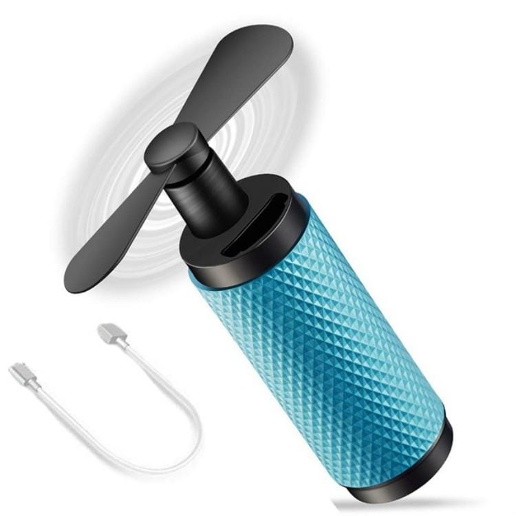 FS-888 Electric Rechargeable Hand Held Fans USB Small Fan Portable Cooling Fan (Black)