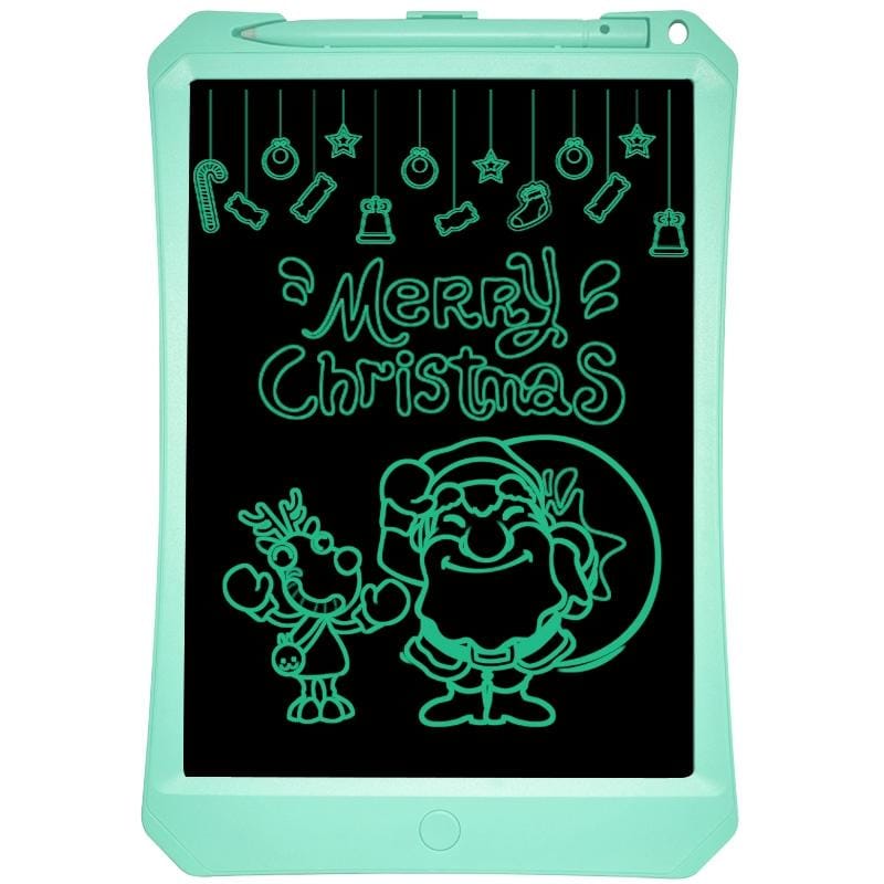 11 inch LCD Monochrome Screen Rough handwriting Writing Tablet High Brightness Handwriting Drawing Sketching Graffiti Scribble Doodle Board for Home Office Writing Drawing (Green)