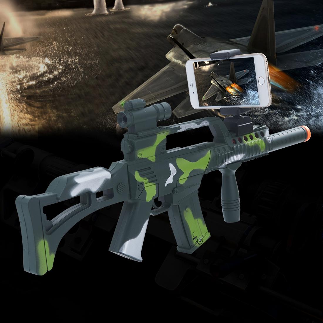 AR-3010 ABS Material Smart Bluetooth Handle Controllers AR Gun Toy for Games, Support iOS & Android Smartphones (Black)