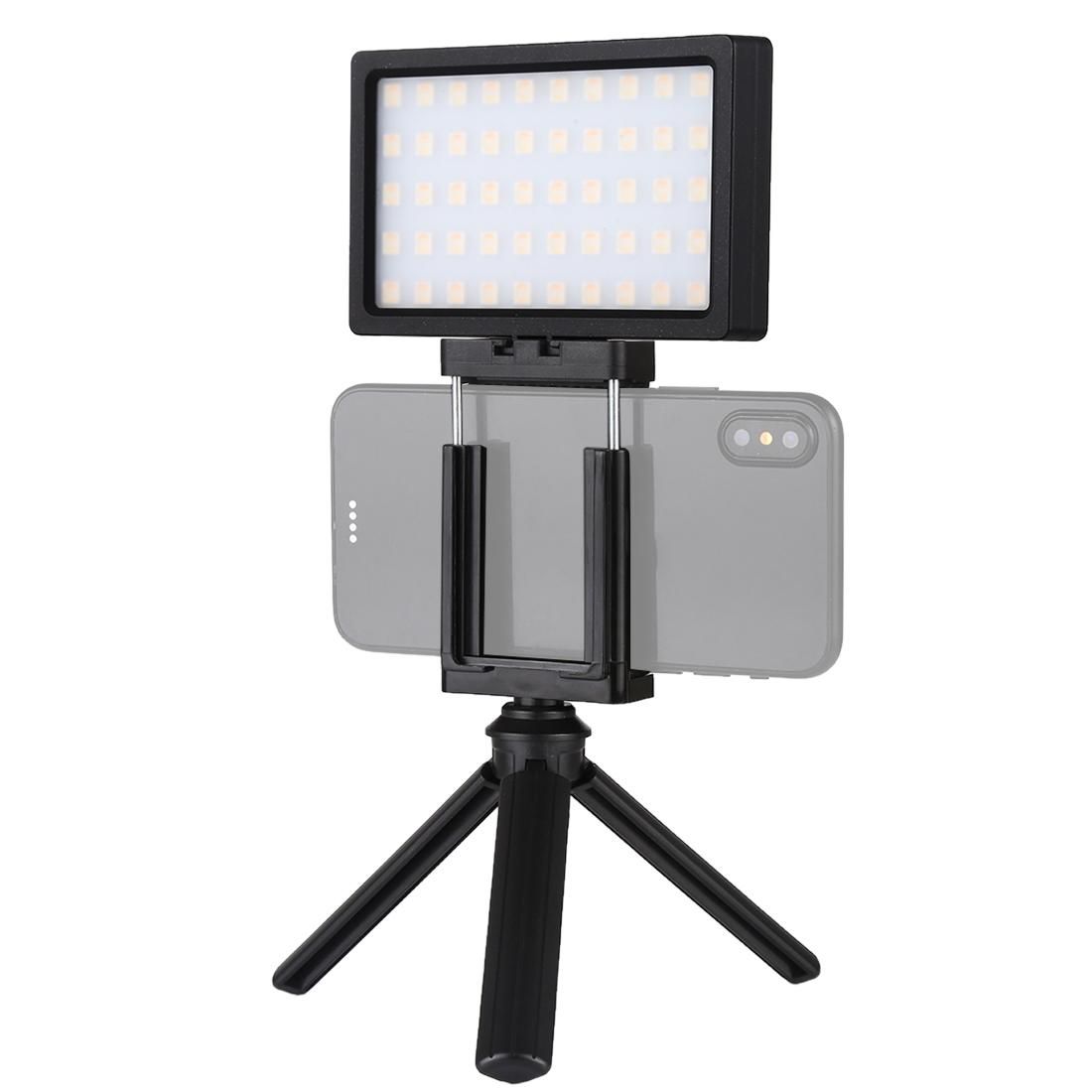 PULUZ Pocket 100 LED 800LM RGB Full Color Dimmable LED Color Temperature Vlogging On Camera Light Photography Fill Light for Canon, Nikon, DSLR Cameras, Smartphones (Black)