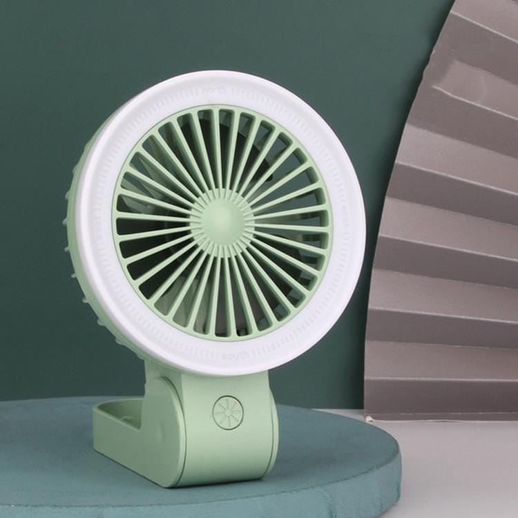Foldable Handheld Small Fan Multifunctional Night Light Portable Fan (Green)