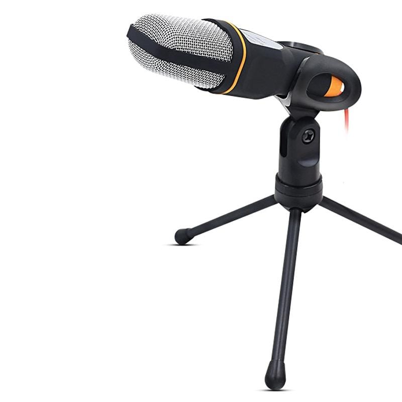 Yanmai SF666 Professional Condenser Sound Recording Microphone with Tripod Holder, Cable Length: 1.3m, Compatible with PC and Mac for Live Broadcast Show, KTV, etc. (Gold)