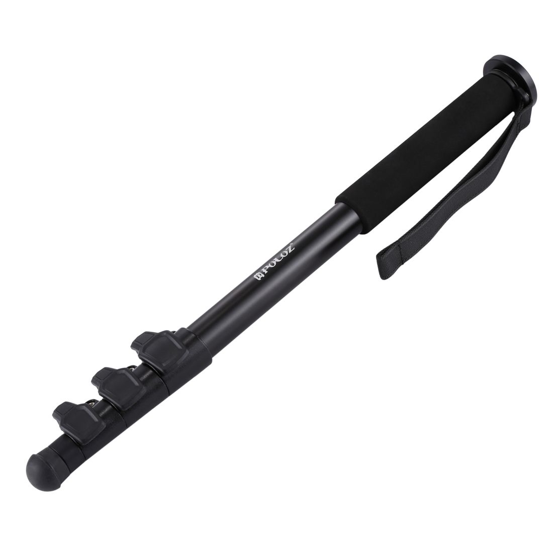 PULUZ Four-Section Telescoping Aluminum Alloy Self-Standing Monopod, Height Range: 50cm-150cm