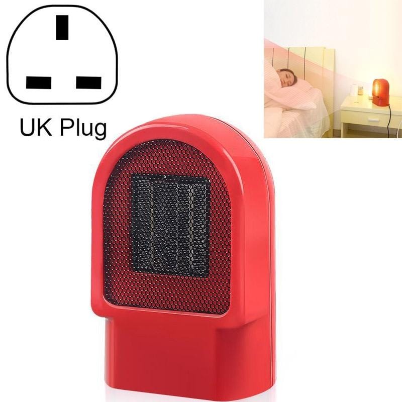 Dormitory Desktop Mini Heater, Plug Type:UK Plug (Red)