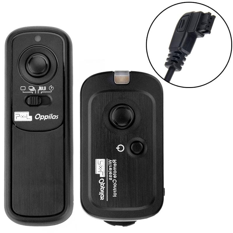 Pixel Oppilas 2.4GHz Wireless Shutter Remote Control for SONY DSLR-?900 / ?850 / ?700 / ?550 / ?500 / ?350 / ?300 / ?200 / ?100 (Black)