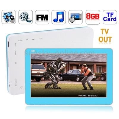 4.3 inch Touch Screen 8GB MP5 Player, Support FM Radio, E-Book, Games, TV Out (Black)