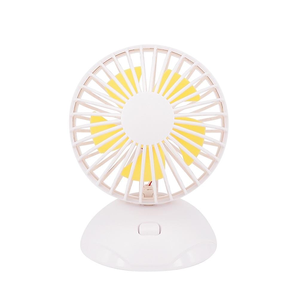 USB Charging Fan 90 Degree Rotating Ball Desktop Fan (Pink)