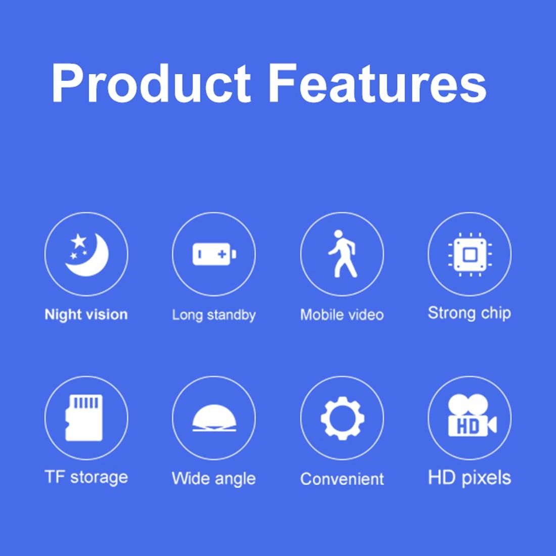 A9 1080P Wifi Wireless Network Camera Night Vision Wide-angle Recorder (Black)