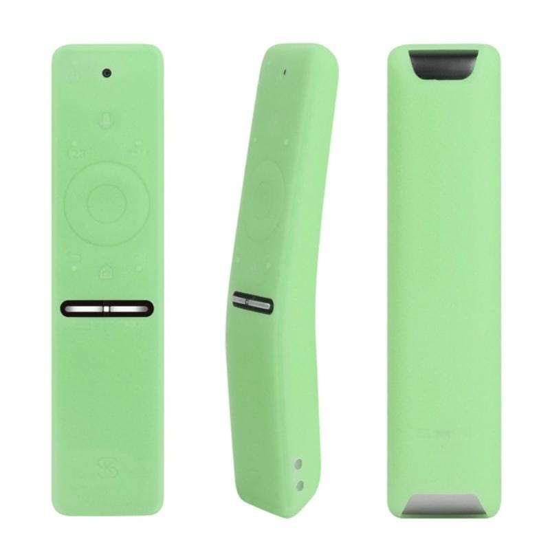 Silicone Protective Cover Case for Samsung Smart TV Voice Version Remote Control UA55KU6300J/6880J UA49KS7300 (Noctilucent Green)