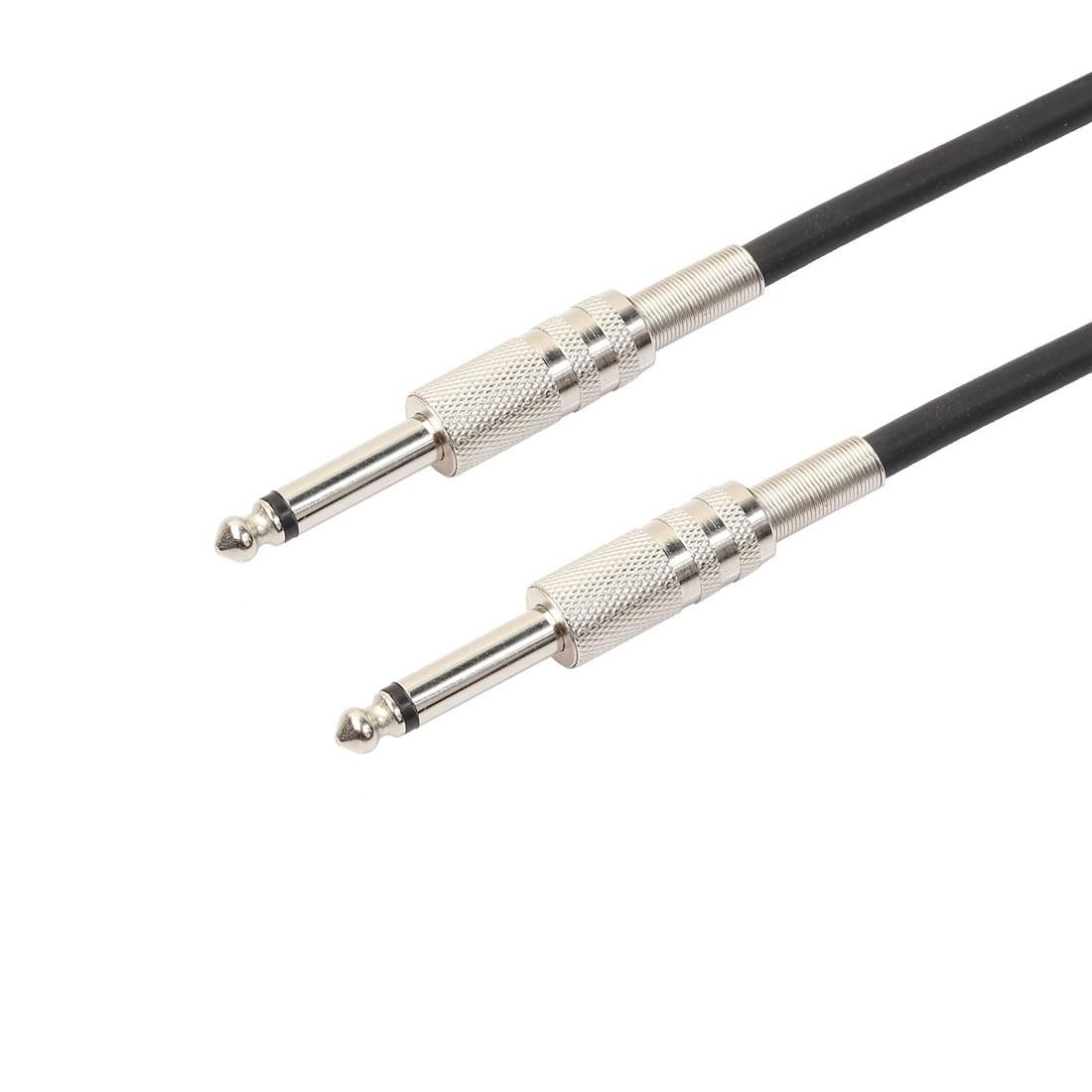 5m 1/4 inch Male to Male Shielded Jack Mono Plugs Audio Patch Cable