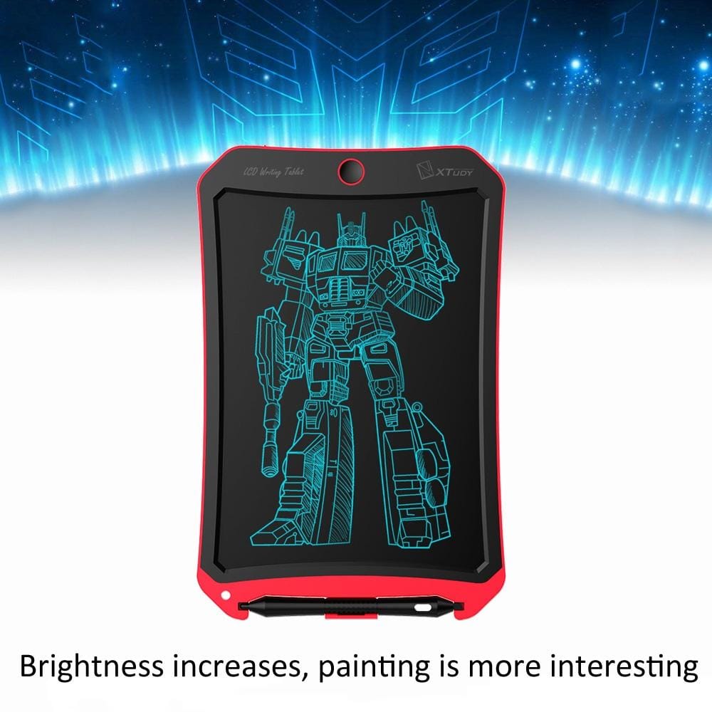 WP9316 10 inch LCD Monochrome Screen Writing Tablet Handwriting Drawing Sketching Graffiti Scribble Doodle Board for Home Office Writing Drawing (Red)