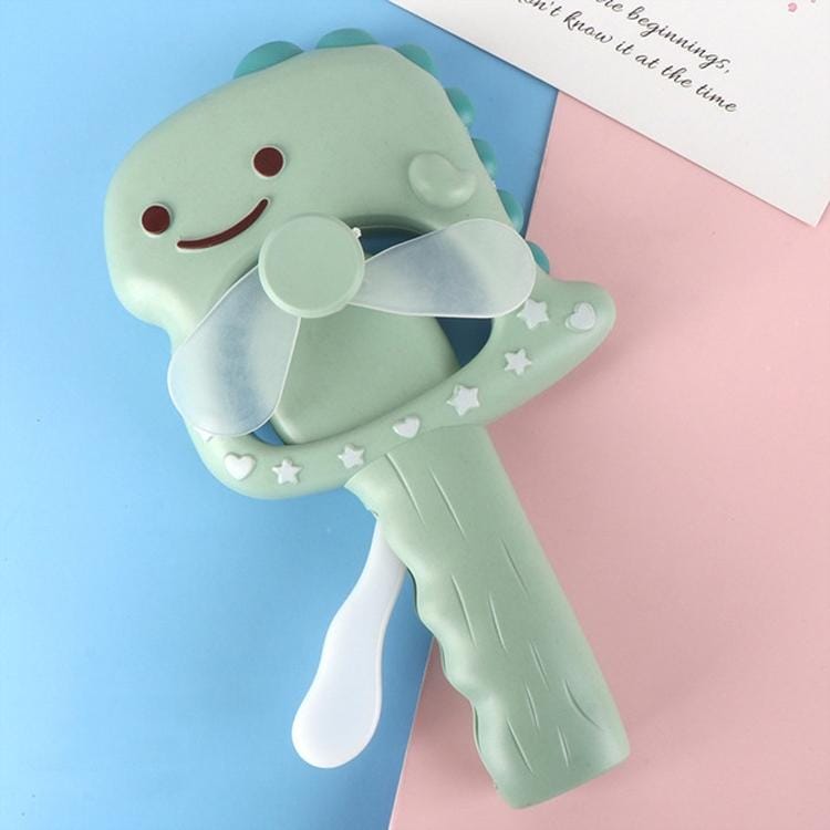 Mini Hand-pressed Small Fan Dinosaur Cartoon Handheld Toy Random Color Delivery