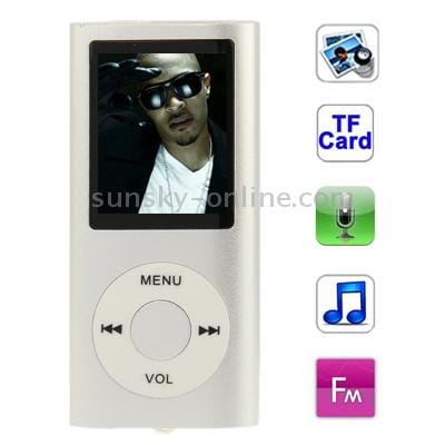 1.8 inch TFT Screen Metal MP4 Player with TF Card Slot, Support Recorder, FM Radio, E-Book and Calendar (Magenta)