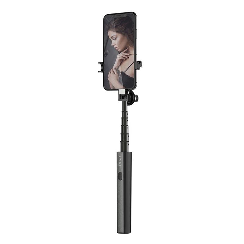 CYKE P9 Universal Stretchable Hidden One-piece Wireless Bluetooth Selfie Stick (Black)