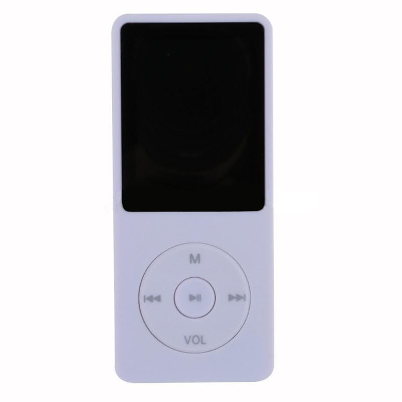 Fashion Portable LCD Screen FM Radio Video Games Movie MP3 MP4 Player Mini Walkman, Memory Capacity:8GB (White)