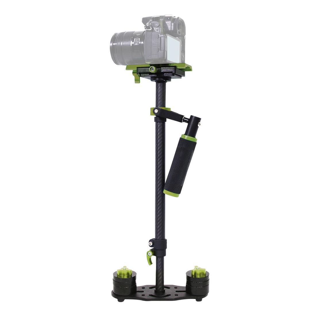 PULUZ 38.5-61cm Carbon Fiber Handheld Stabilizer for DSLR & DV Digital Video & Cameras, Capacity Range 0.5-3kg (Green)