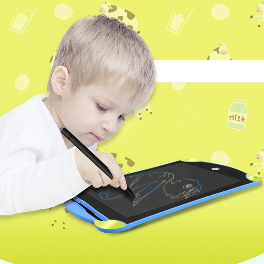 CHUYI 8.5 inch Colorful LCD Writing Tablet Kids Electronic Graphic Board E Writer Paperless Digital Drawing Notepad for Home Office Writing Drawing