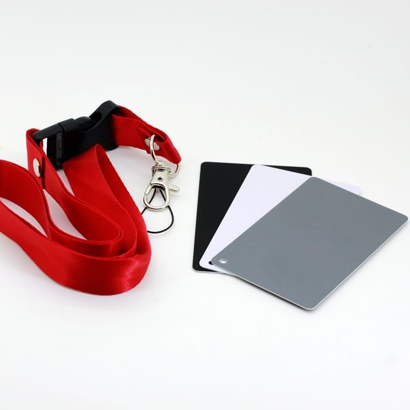 3-in-1 Digital Gray Card with White Balance Card Set