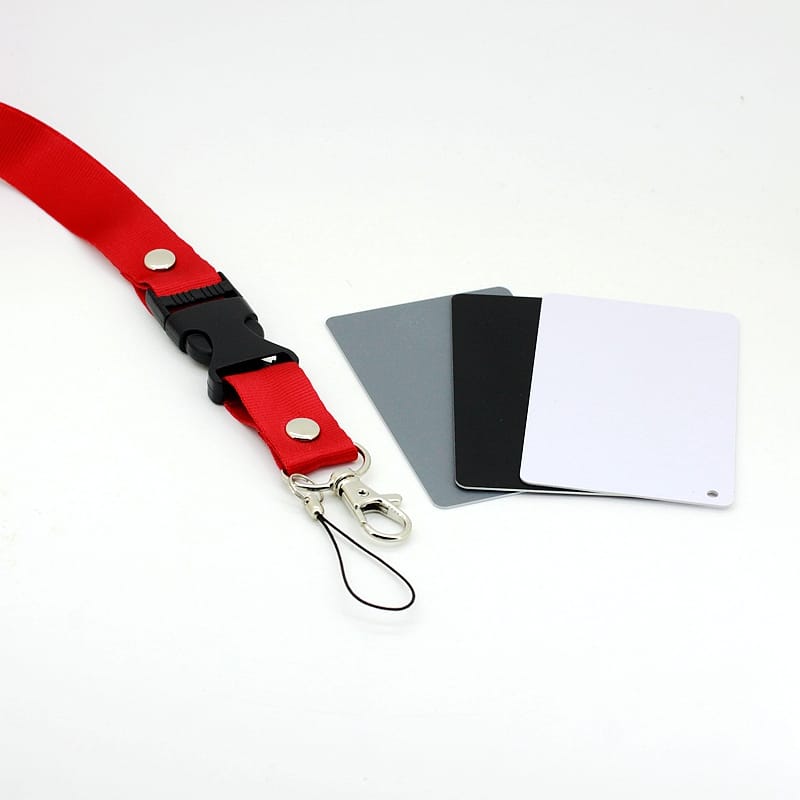 3-in-1 Digital Gray Card with White Balance Card Set